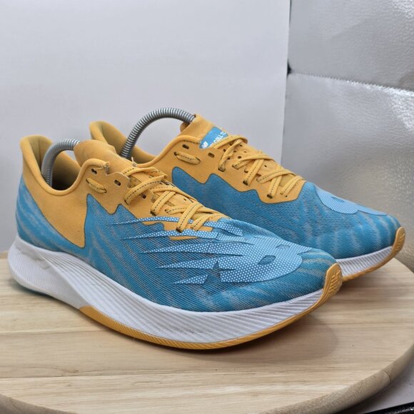 New Balance FuelCell TC Teal/Yellow - Mens US 9 Rrunning Walking Comfort Shoes - Picture 5 of 9